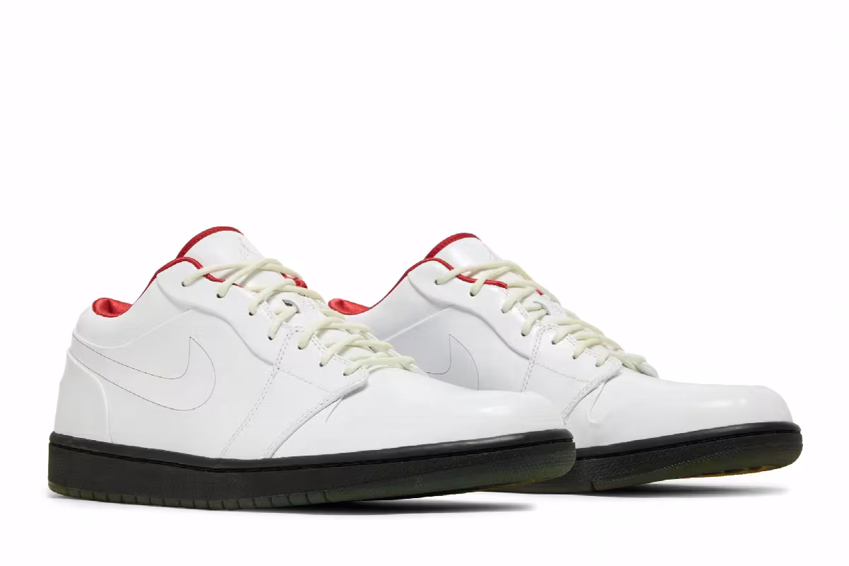 Air Jordan 1 Phat Low Premium White Red, view 9