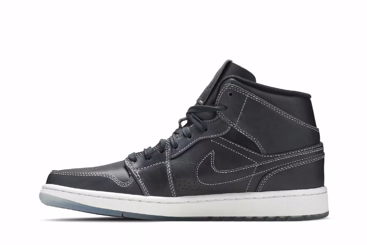 Air Jordan 1 Mid Nouveau Wolf Grey, view 4