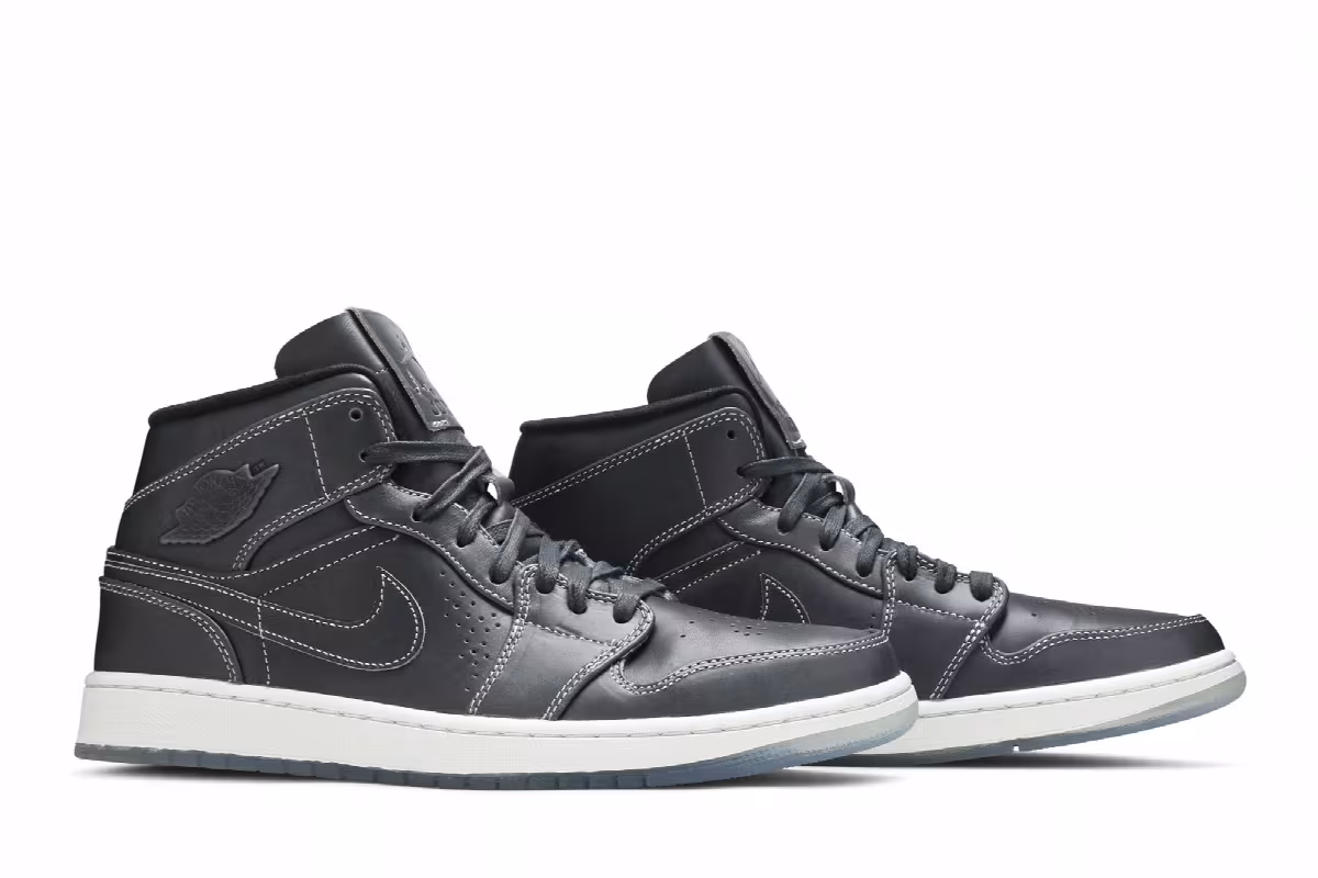 Air Jordan 1 Mid Nouveau Wolf Grey, view 9