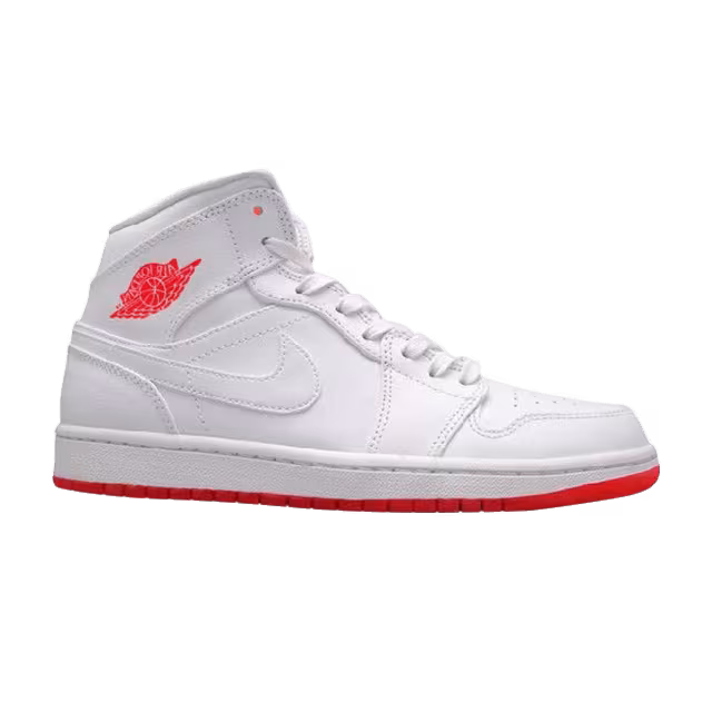 Air Jordan 1 Mid Prem White Infrared