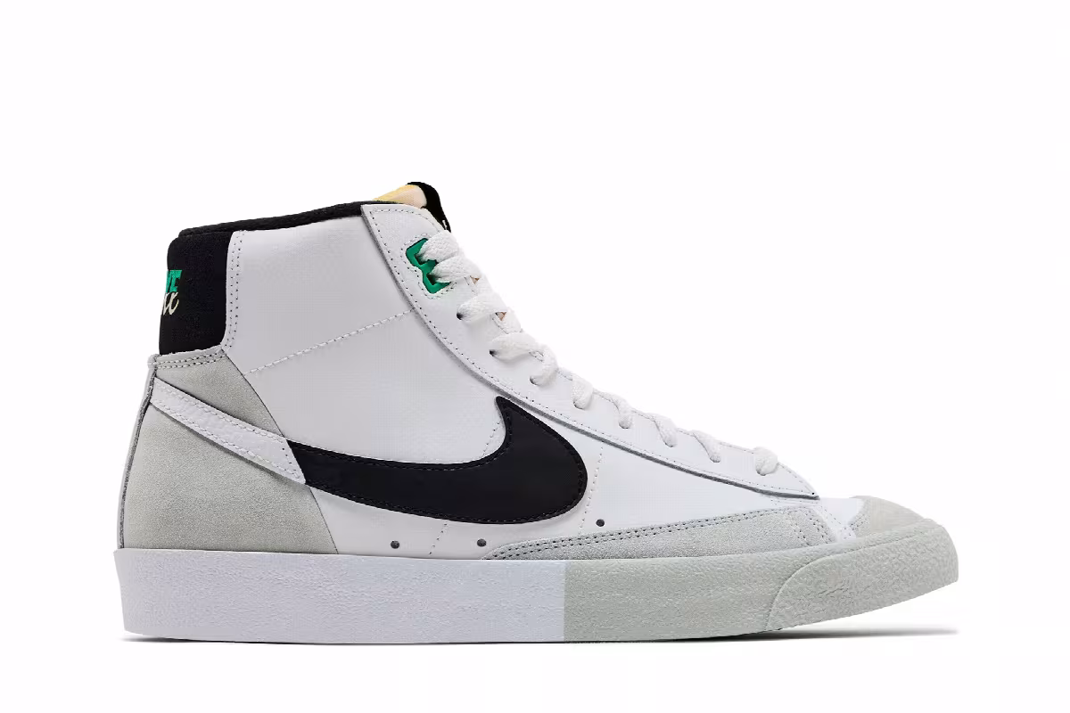 Nike Blazer Mid Split - White Black, view 2