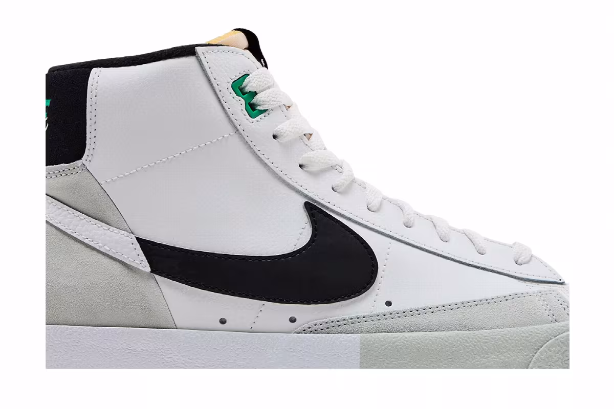 Nike Blazer Mid Split - White Black, view 3