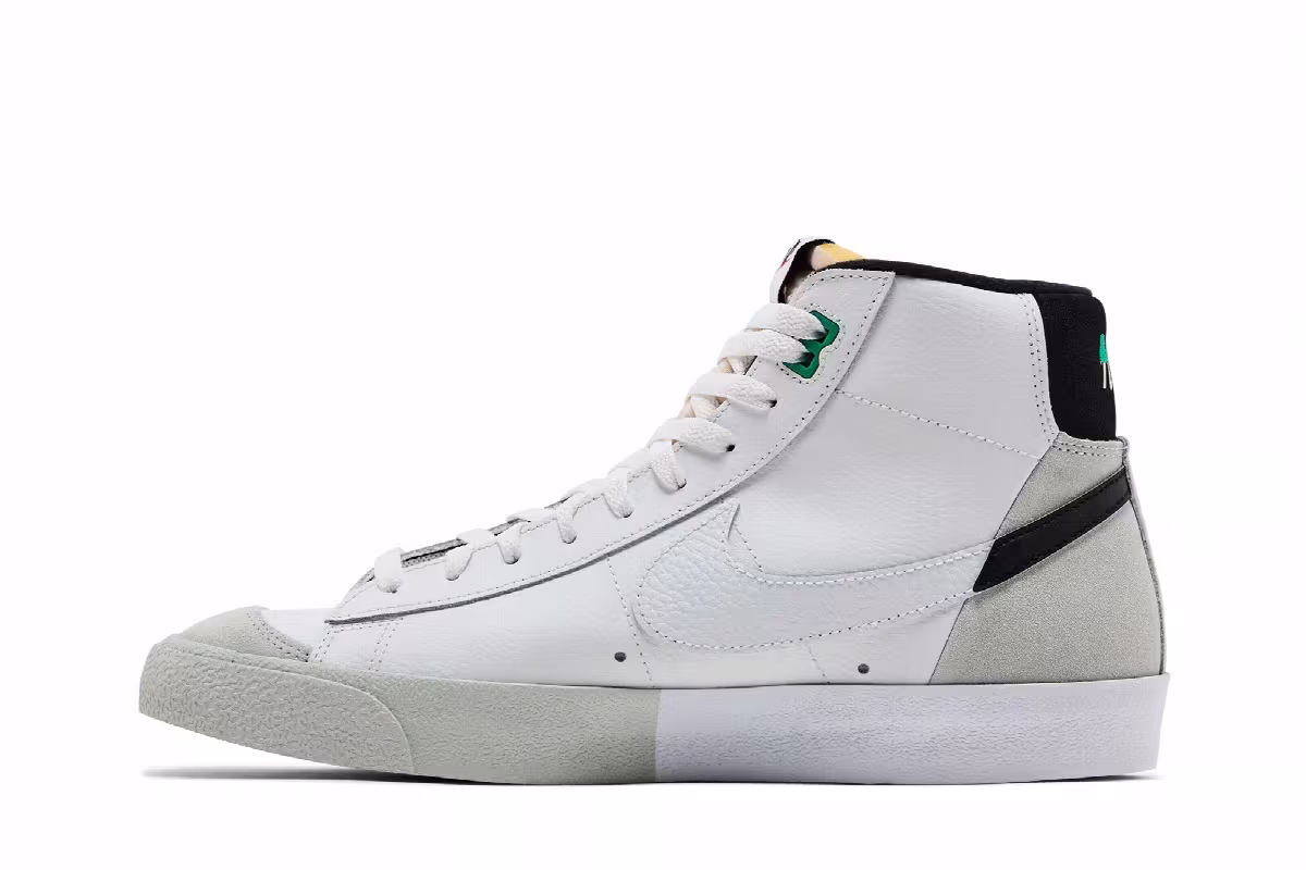 Nike Blazer Mid Split - White Black, view 4