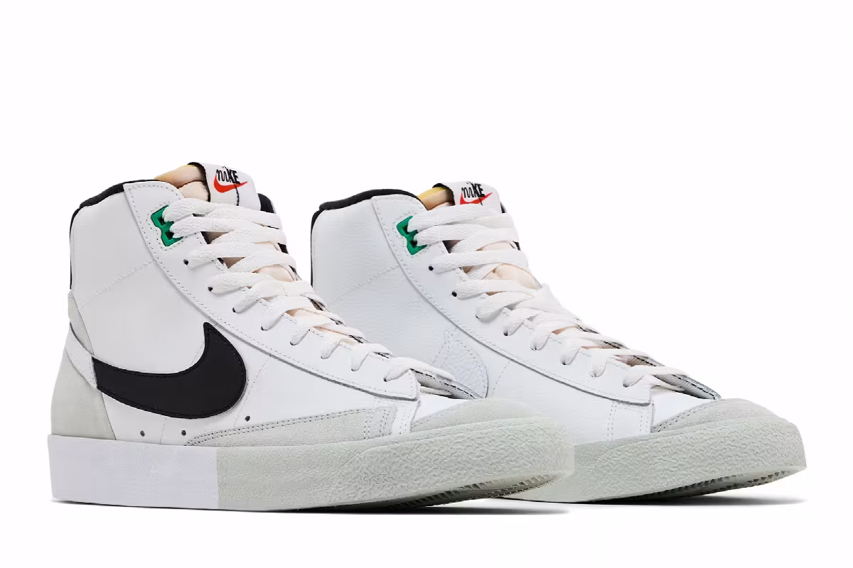 Nike Blazer Mid Split - White Black, view 9