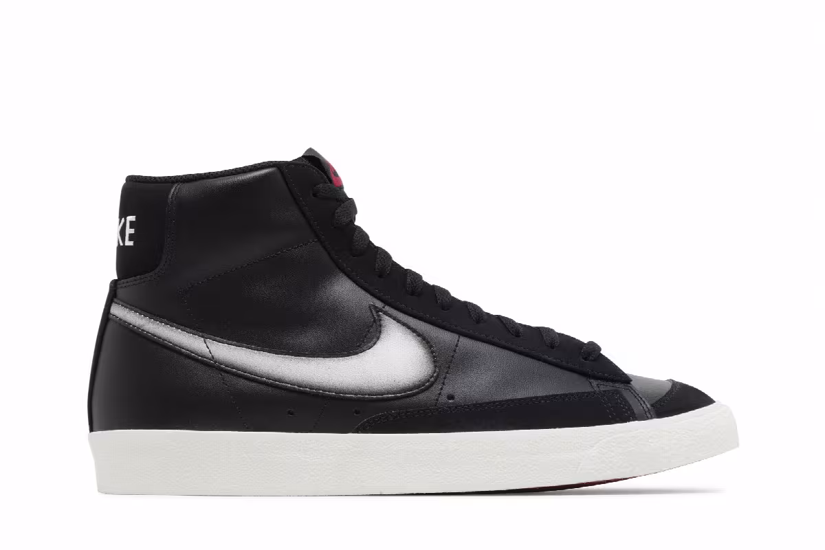 Nike Blazer Mid Airbrush - Black, view 2