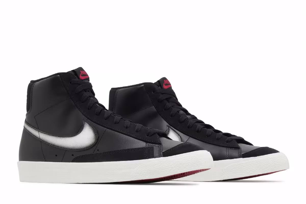 Nike Blazer Mid Airbrush - Black, view 9