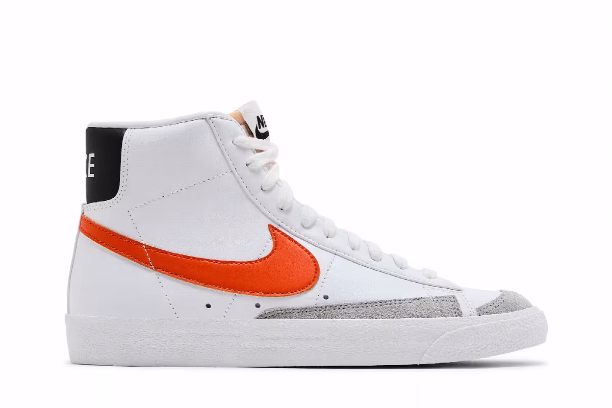 Nike Blazer Mid White Safety Orange, view 2