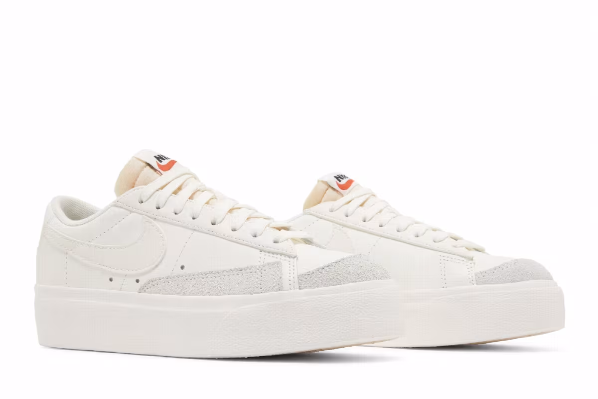 Nike Women's Blazer Low Platform Triple Sail, view 9