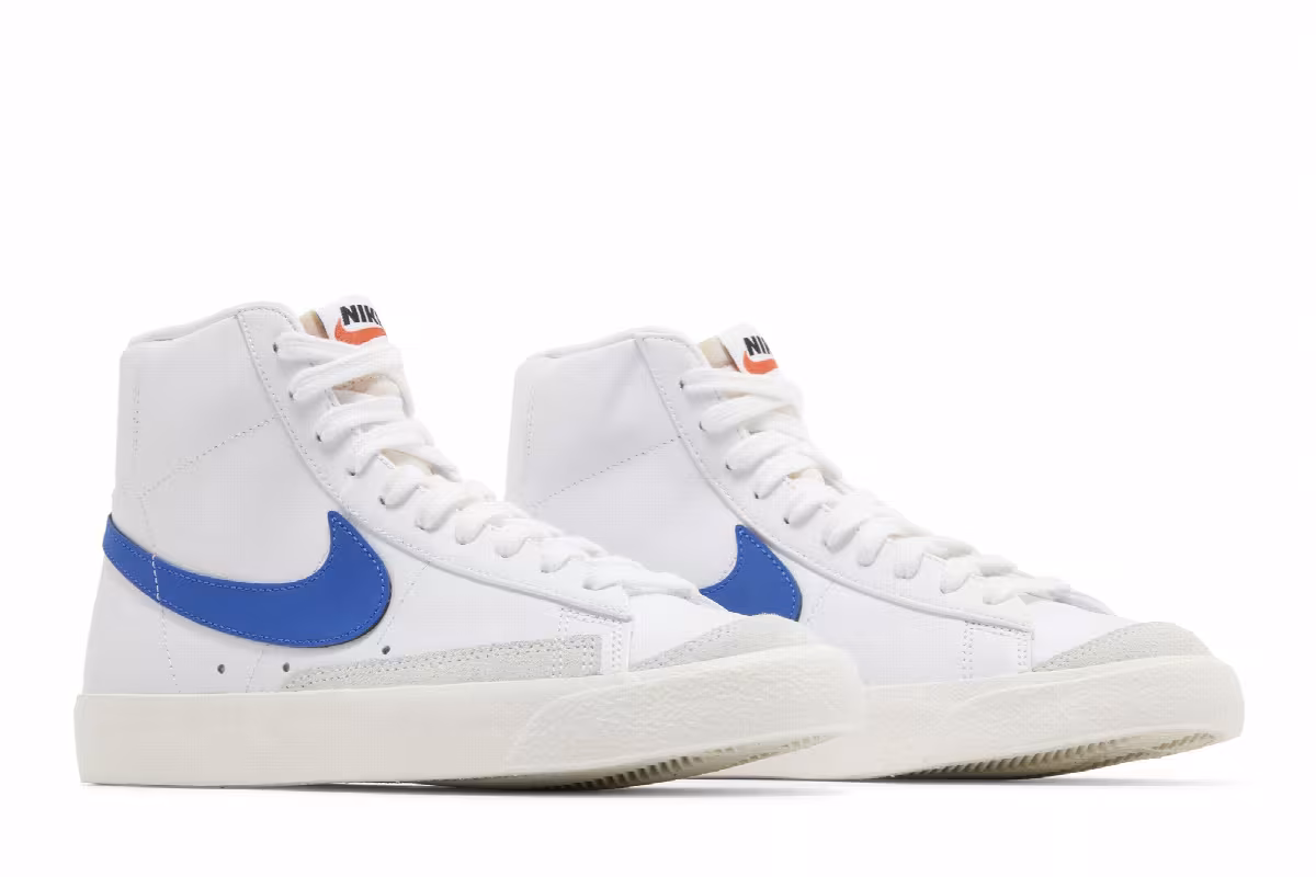 Nike Women's Blazer Mid White Game Royal, view 9
