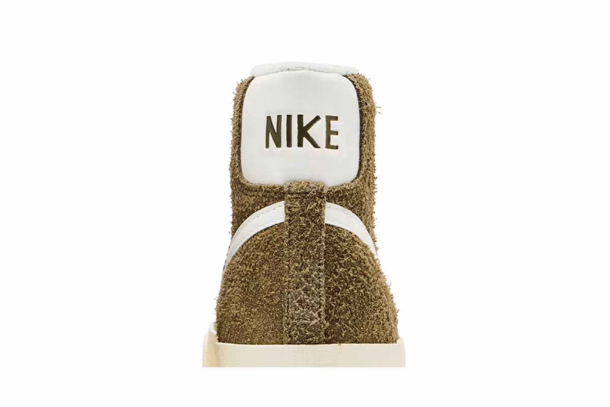 Nike Women's Blazer Mid Olive Suede, view 8