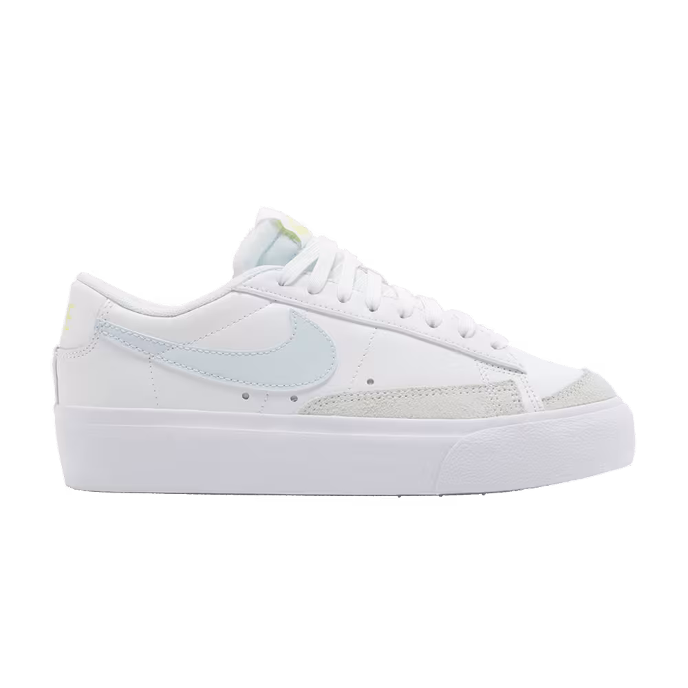 Nike Women's Blazer Low Platform White Blue Tint