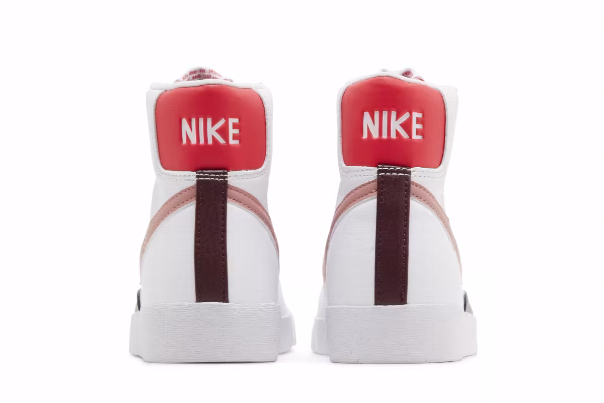 Nike Women's Blazer Mid White Red Stardust, view 7