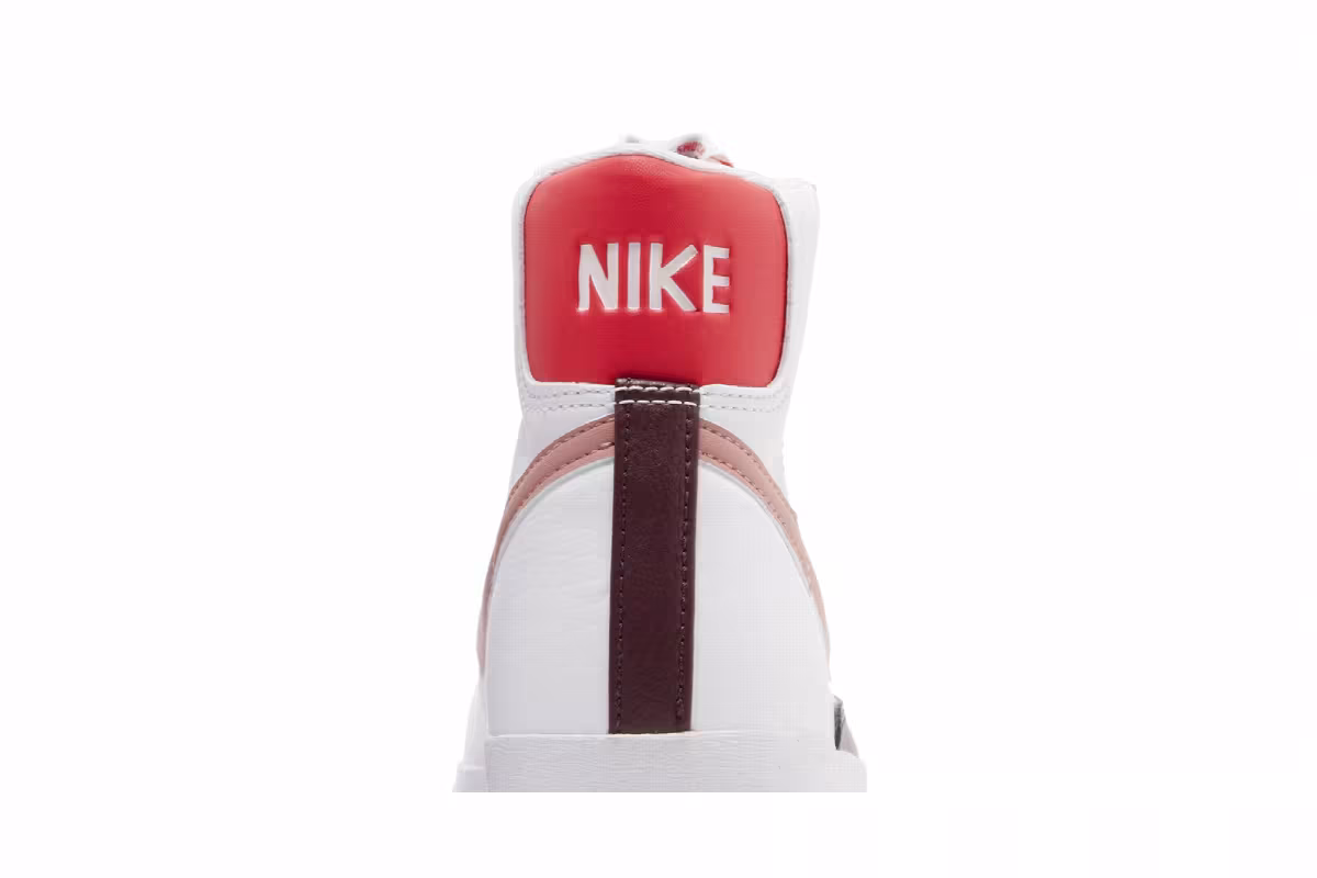 Nike Women's Blazer Mid White Red Stardust, view 8