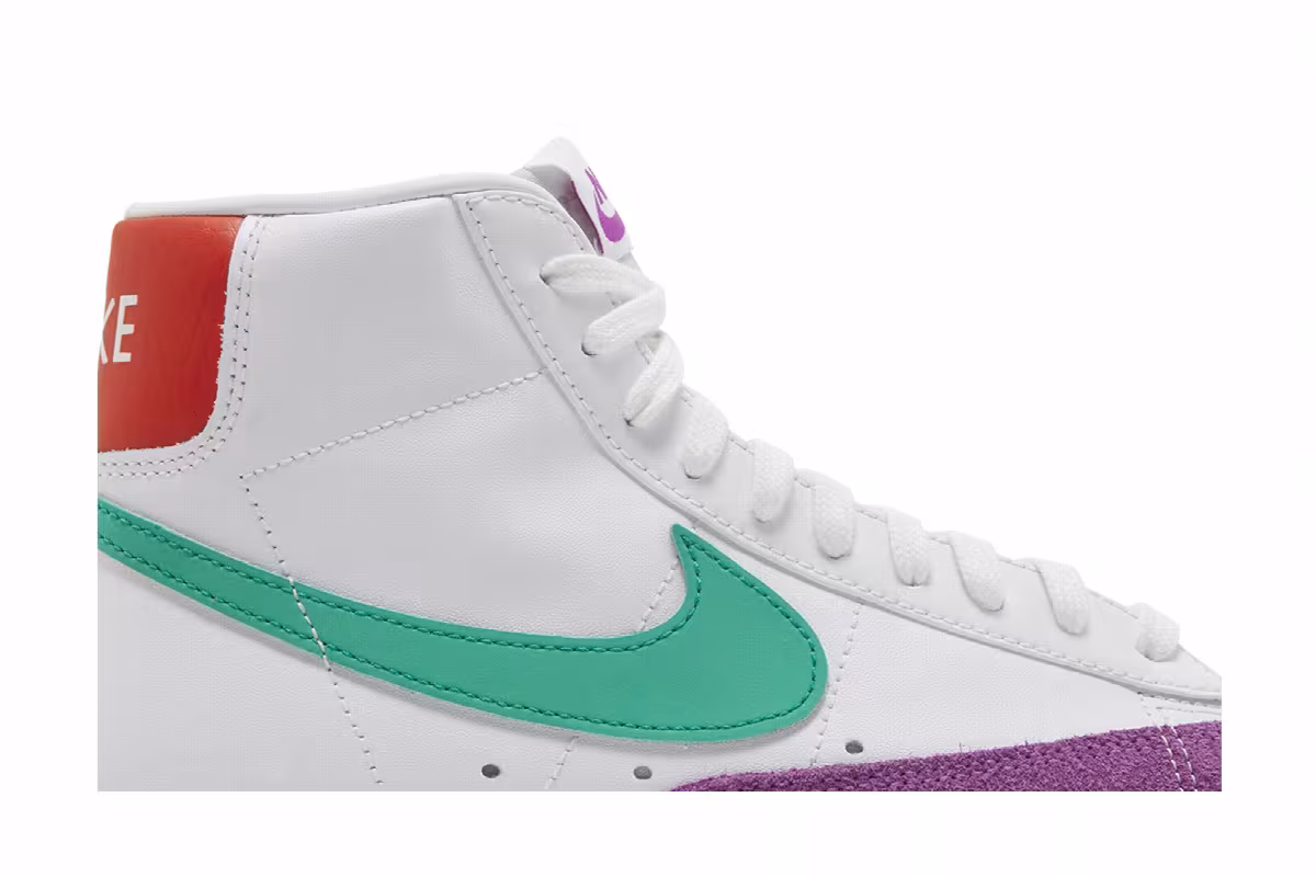 Nike Women's Blazer Mid White Green Fuchsia, view 3