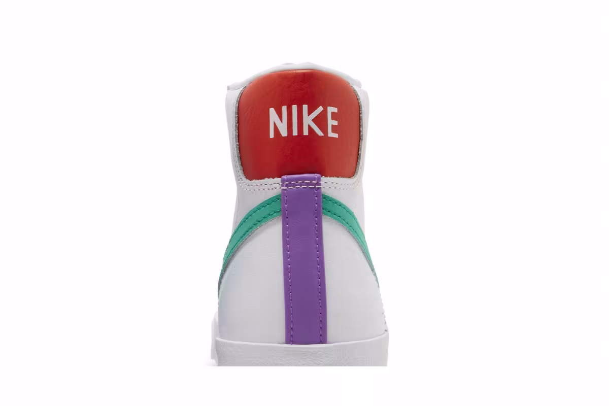 Nike Women's Blazer Mid White Green Fuchsia, view 8
