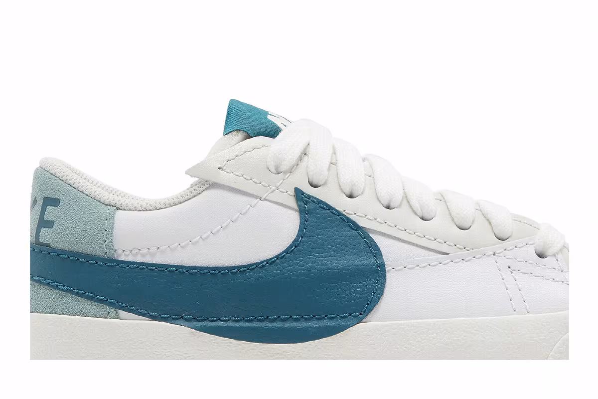 Nike Women's Blazer Low Summit White Geode Teal, view 3