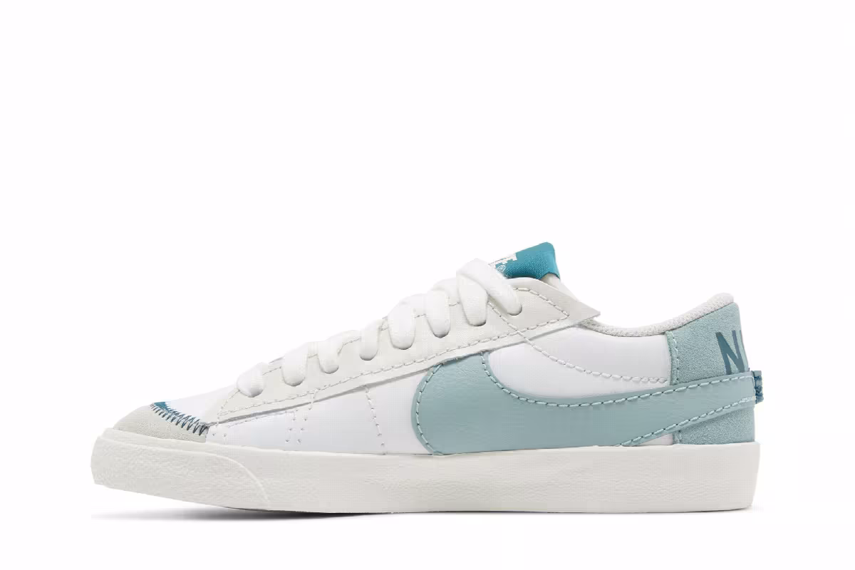 Nike Women's Blazer Low Summit White Geode Teal, view 4