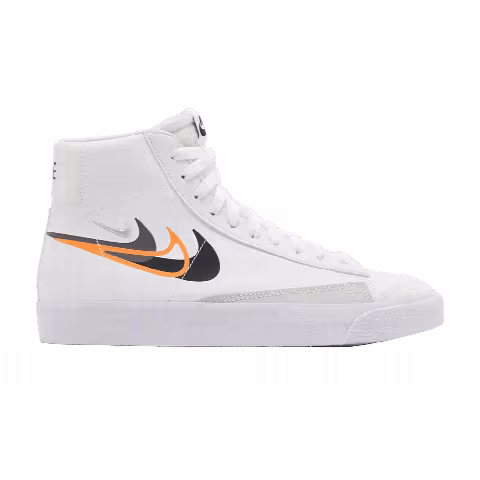 Nike Blazer Mid Next Nature GS 'Multi-Swoosh - White Bright Mandarin'