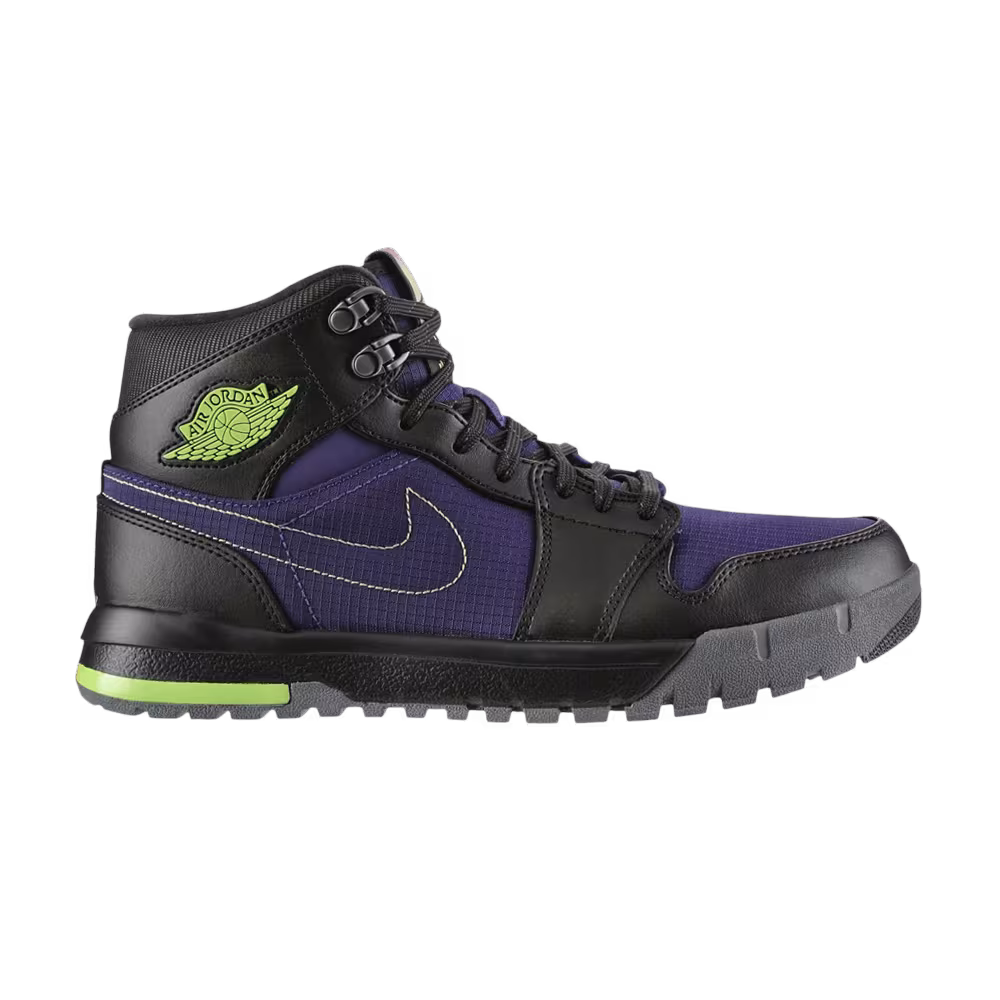 Air Jordan 1 Trek Court Purple Black Flash Lime