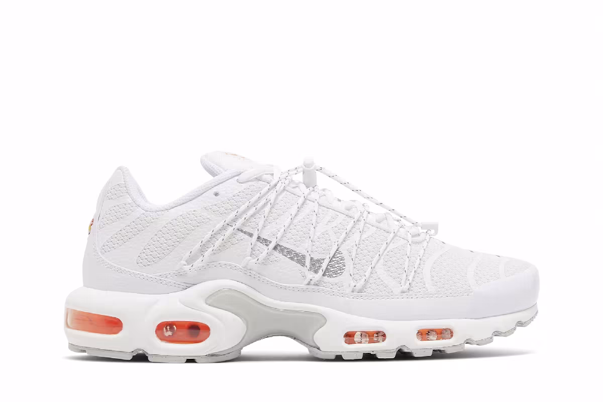 Nike Air Max Plus Utility White Safety Orange, view 2