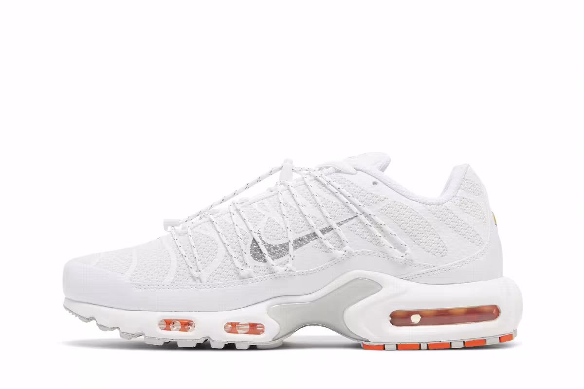 Nike Air Max Plus Utility White Safety Orange, view 4