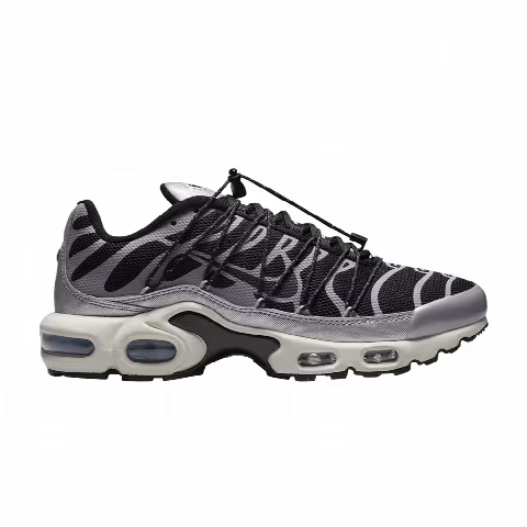 Nike Wmns Air Max Plus Lace Toggle 'Black Metallic Silver'