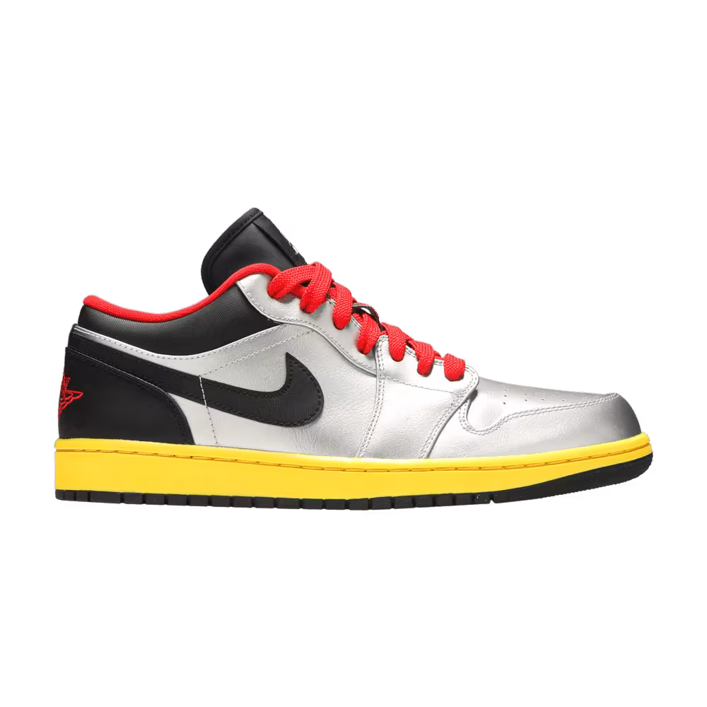 Air Jordan 1 Low Silver Black Yellow