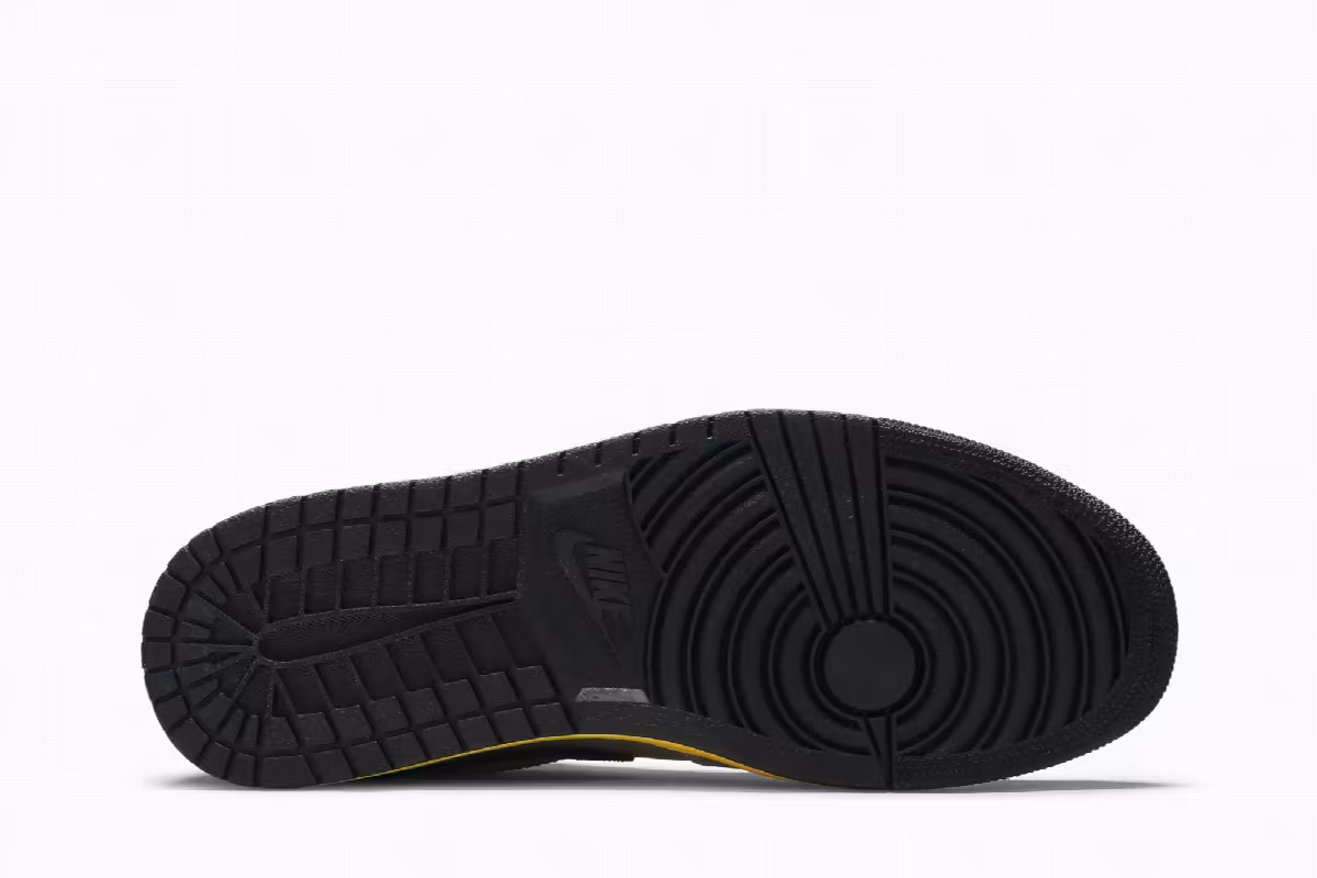 Air Jordan 1 Low Silver Black Yellow, view 5