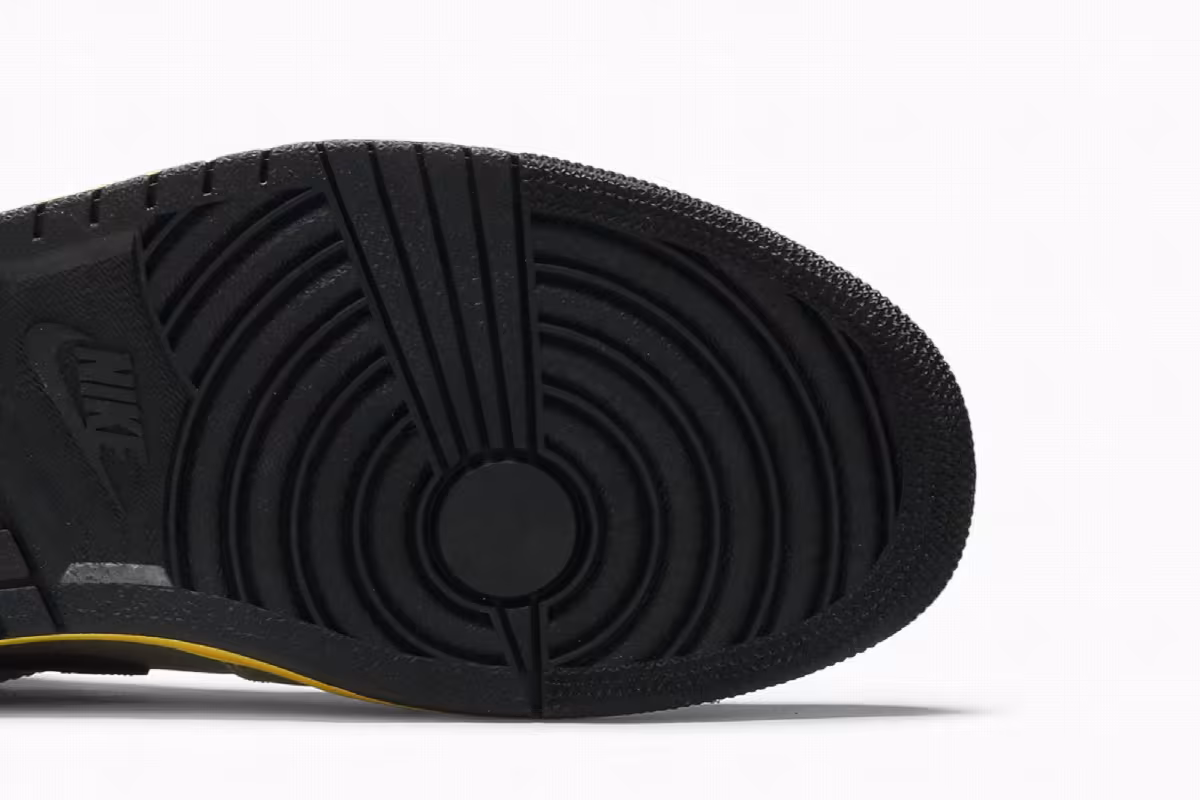 Air Jordan 1 Low Silver Black Yellow, view 6