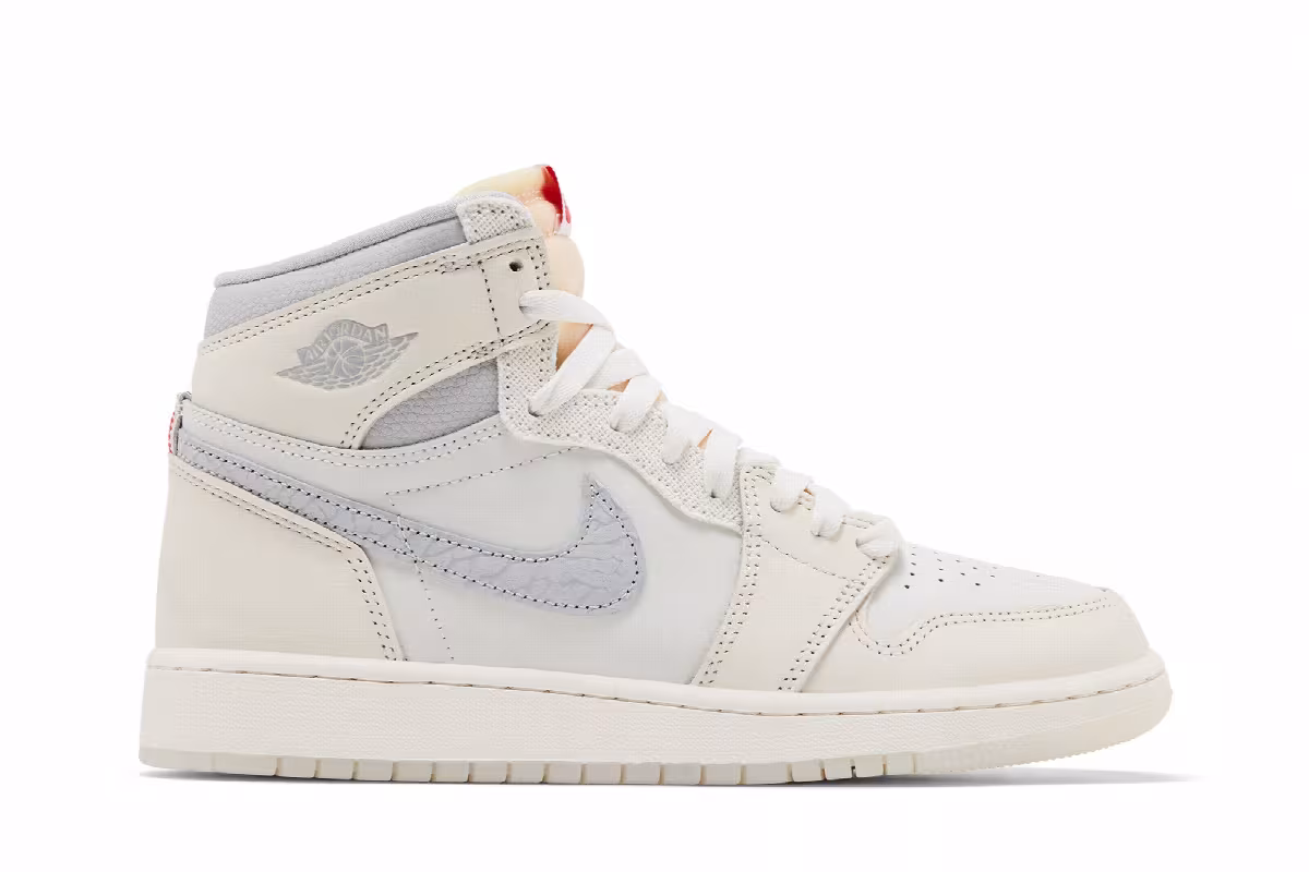 Air Jordan 1 High OG GS Sail University Red, view 2