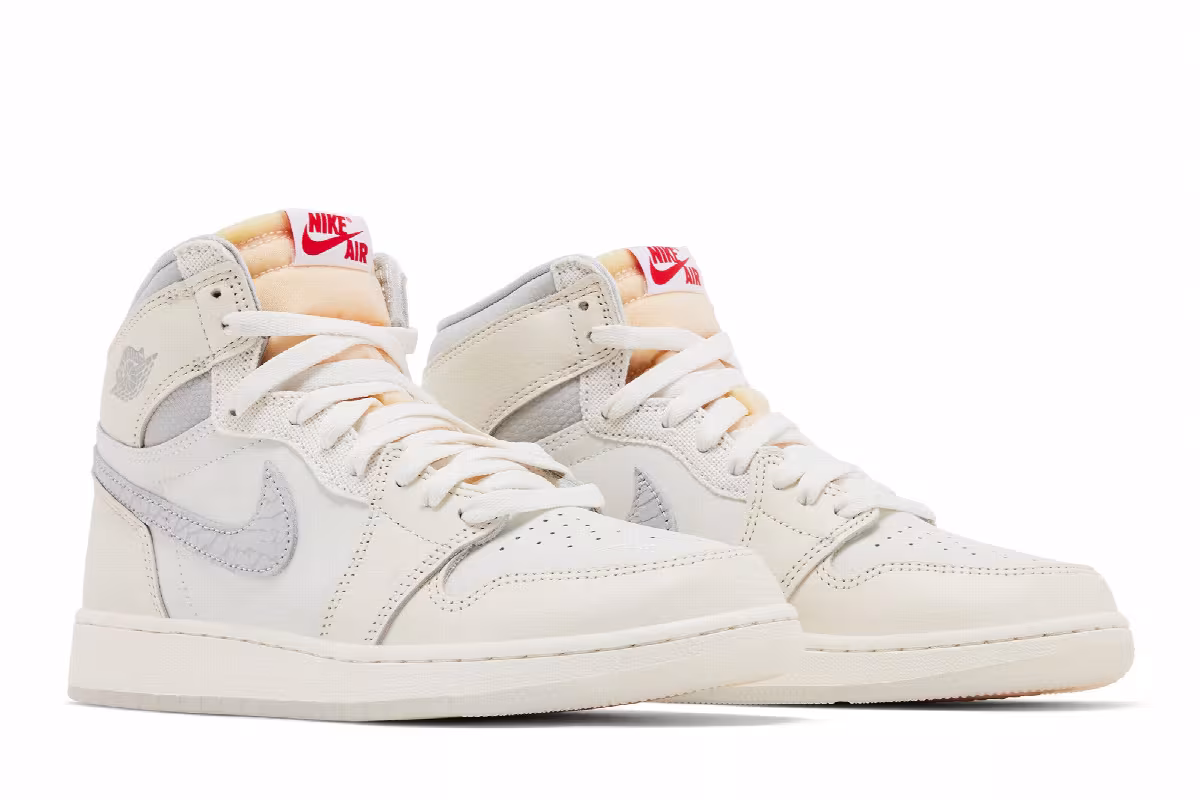 Air Jordan 1 High OG GS Sail University Red, view 9