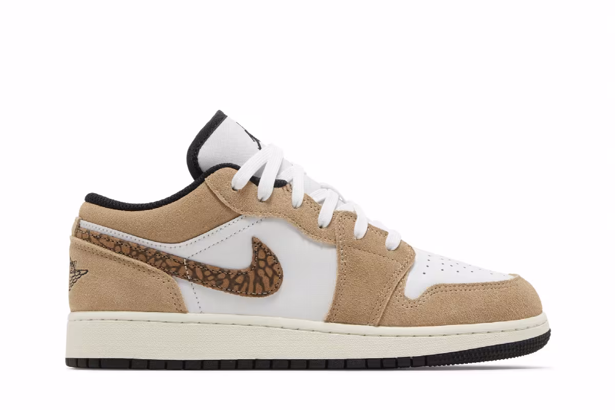 Air Jordan 1 Low SE GS Brown Elephant, view 2