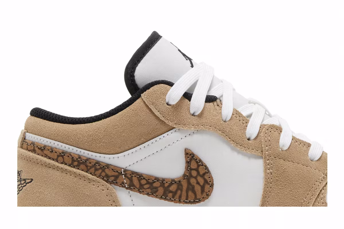 Air Jordan 1 Low SE GS Brown Elephant, view 3