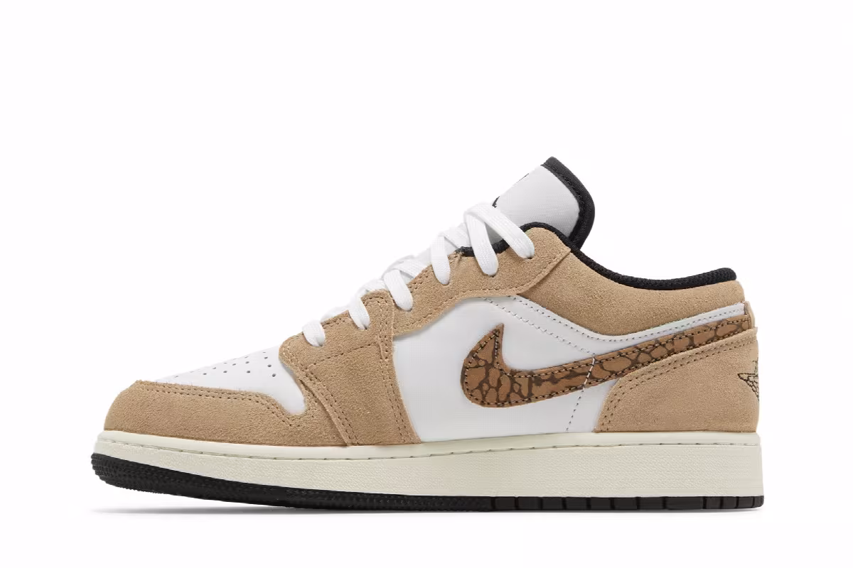 Air Jordan 1 Low SE GS Brown Elephant, view 4