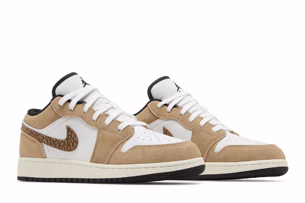 Air Jordan 1 Low SE GS Brown Elephant, view 9
