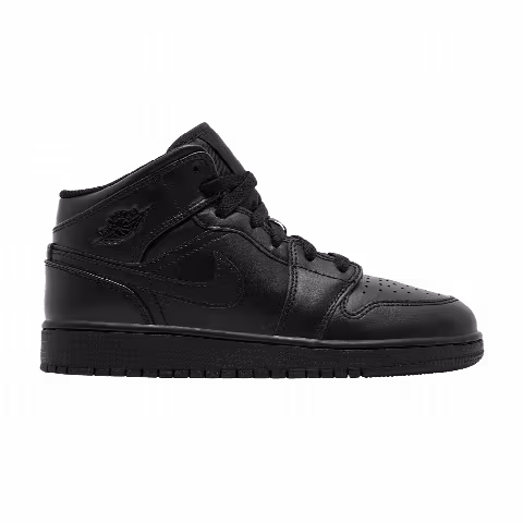 Air Jordan 1 Mid GS 'Triple Black' 2022