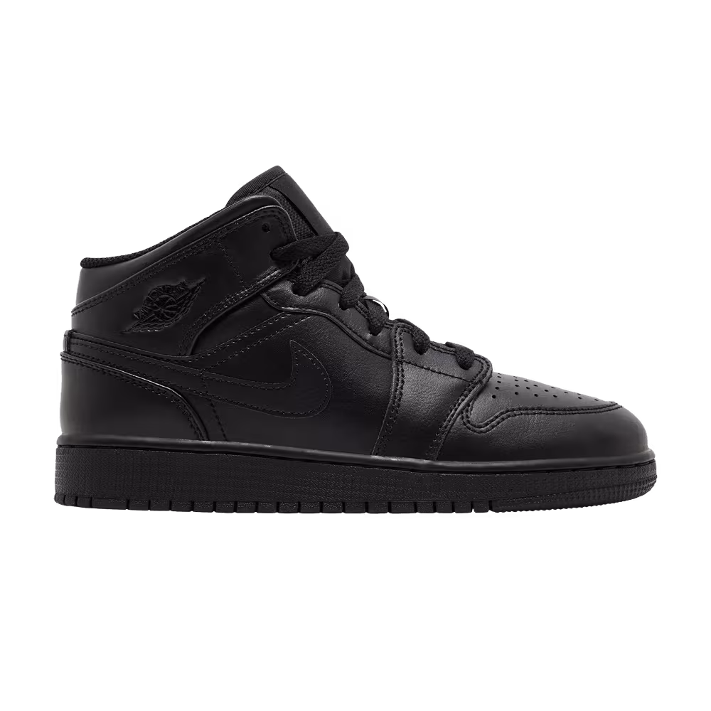 Air Jordan 1 Mid GS Triple Black 2022