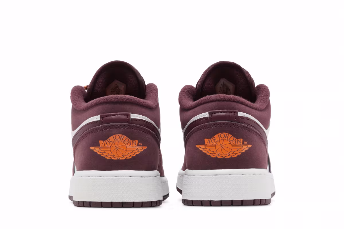 Air Jordan 1 Low GS Night Maroon, view 7