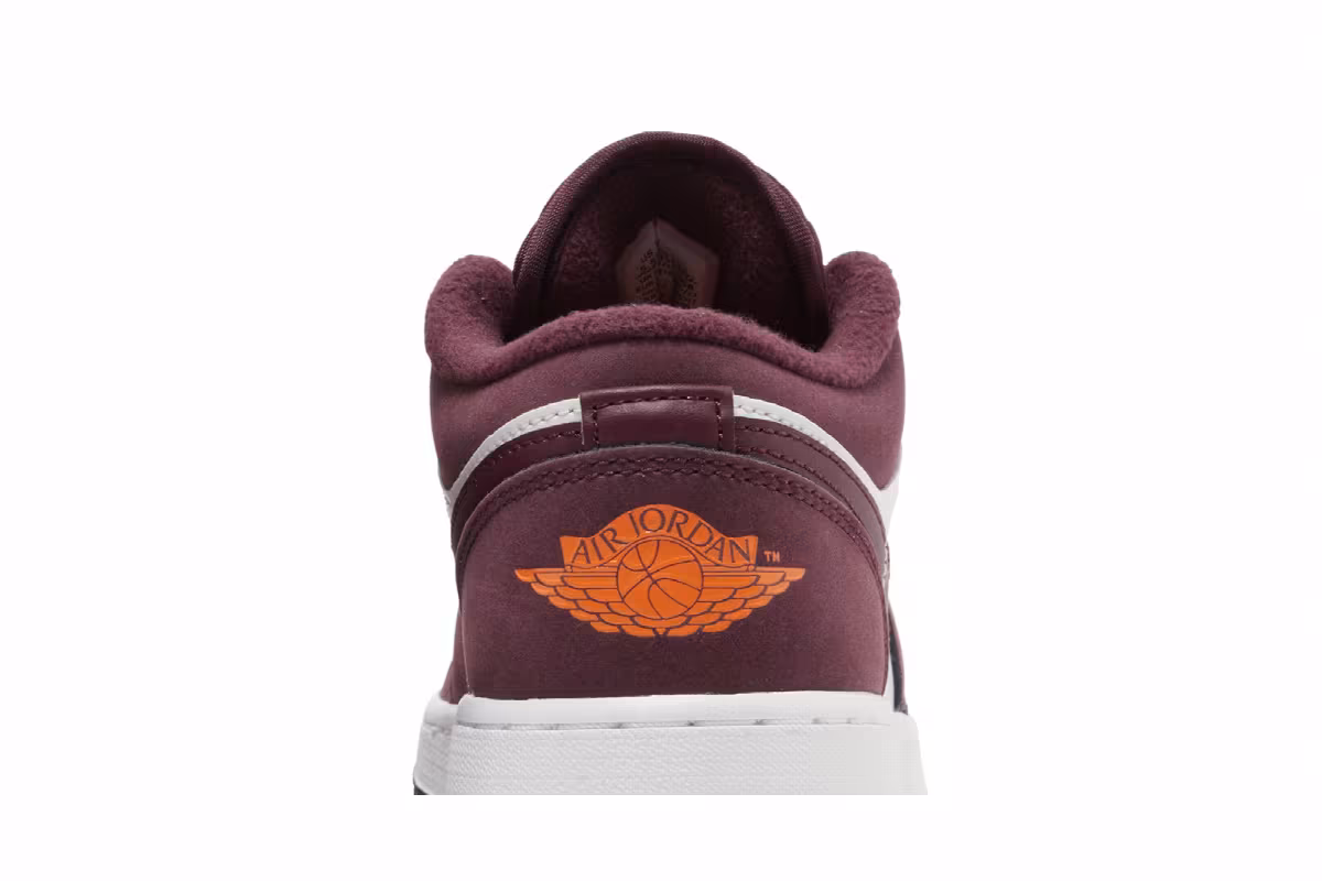 Air Jordan 1 Low GS Night Maroon, view 8
