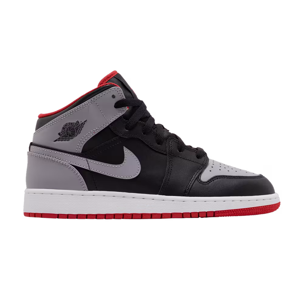 Air Jordan 1 Mid GS Bred Shadow
