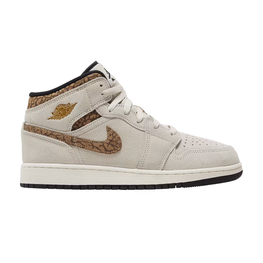 Air Jordan 1 Mid SE GS Brown Elephant