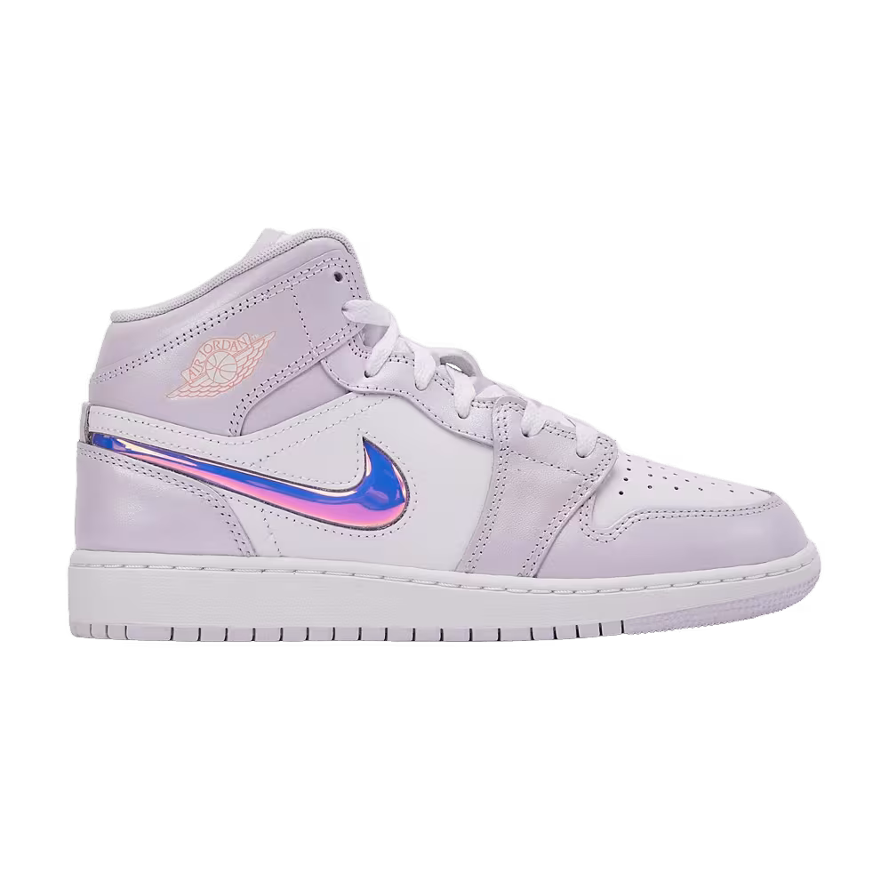 Air Jordan 1 Mid SE GS Barely Grape Atomic Pink