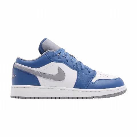 Air Jordan 1 Low GS 'True Blue Cement'