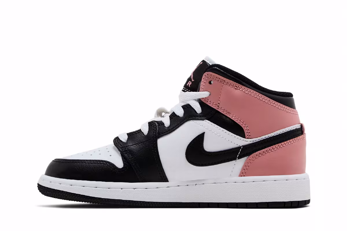 Air Jordan 1 Mid GS Rust Pink, view 4