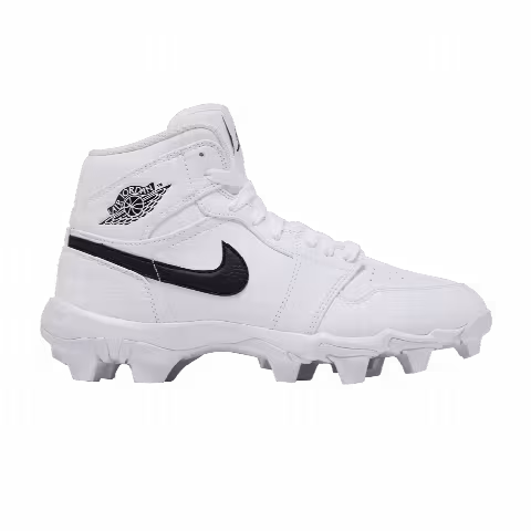 Air Jordan 1 Mid Cleat GS 'White Black'