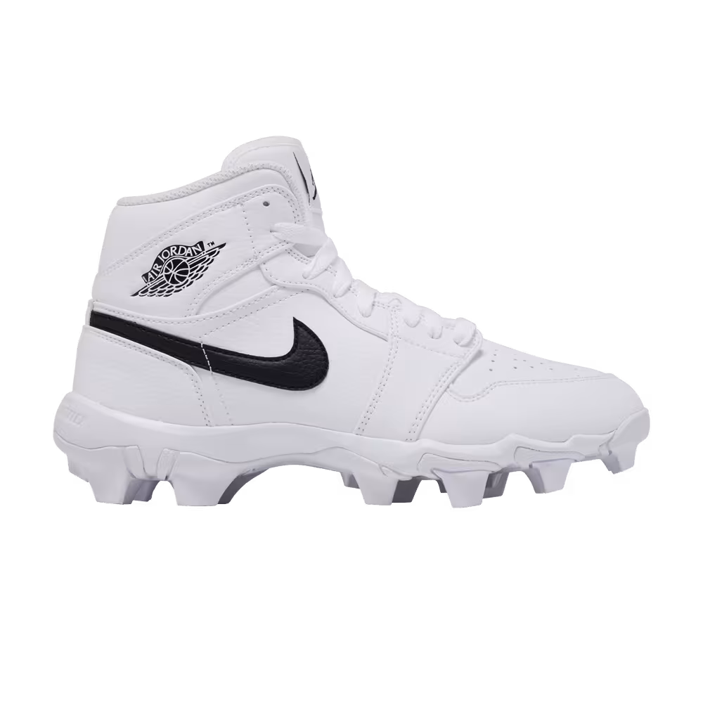 Air Jordan 1 Mid Cleat GS White Black