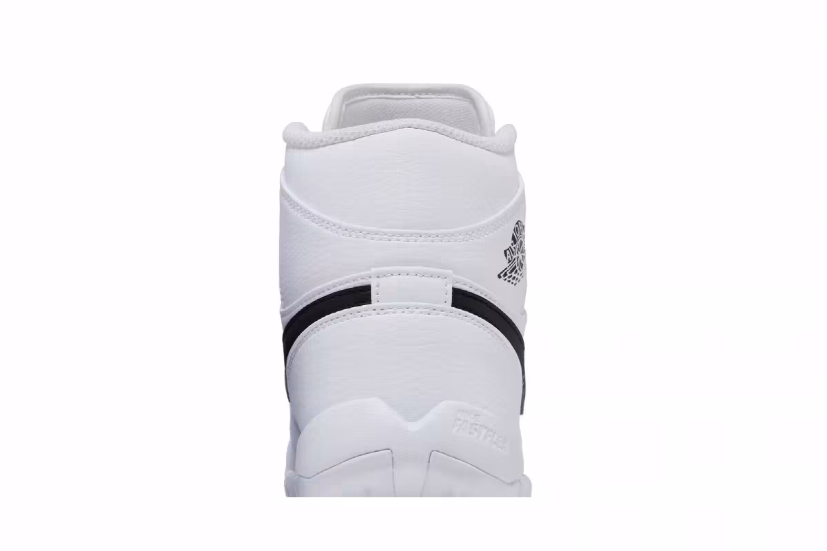 Air Jordan 1 Mid Cleat GS White Black, view 8