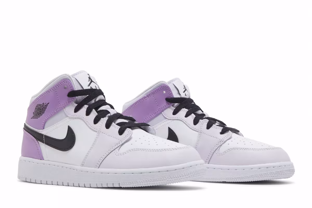 Air Jordan 1 Mid GS Barely Grape, view 9