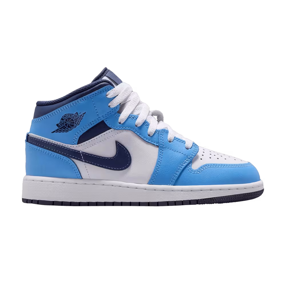 Air Jordan 1 Mid GS University Blue Midnight Navy