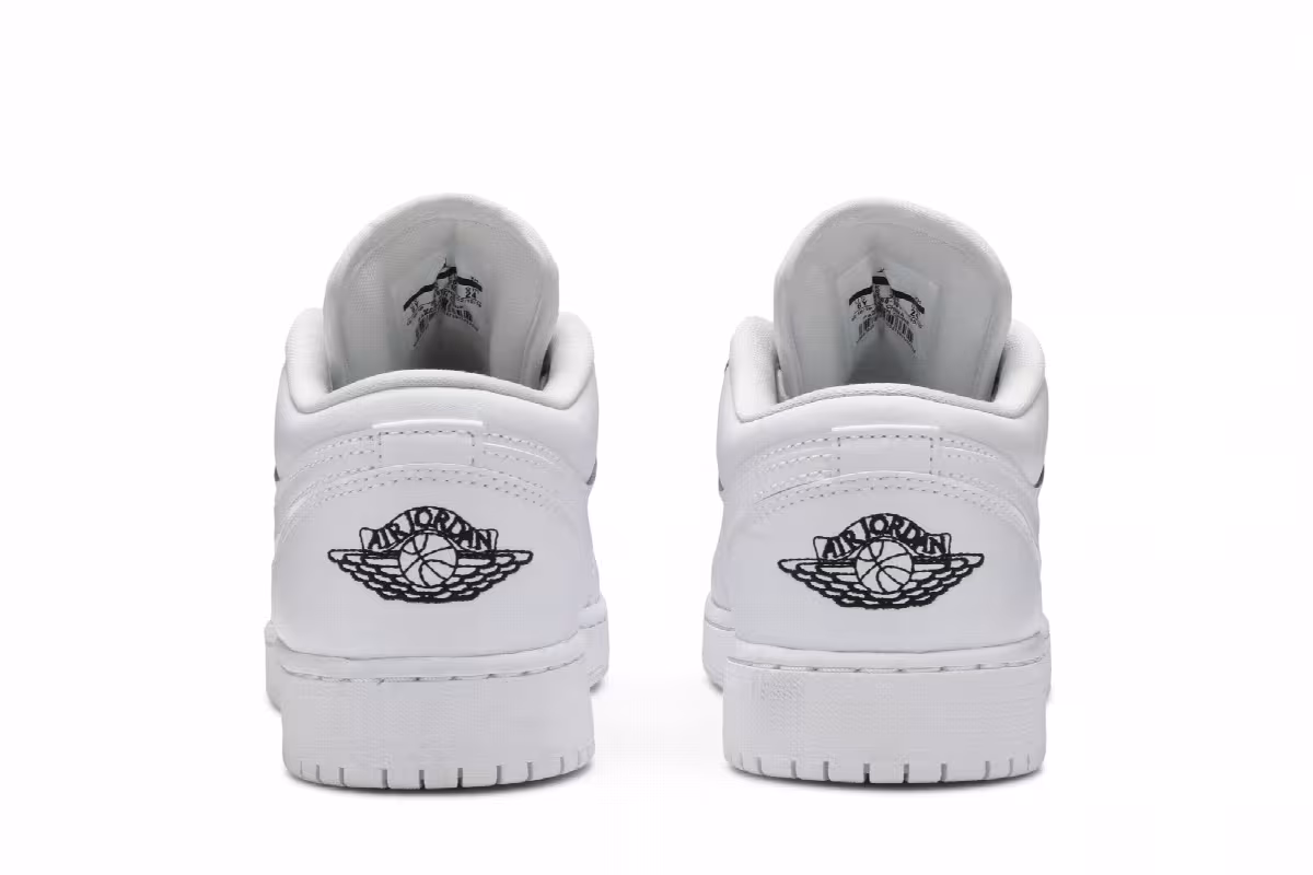 Air Jordan 1 Low GS White Black, view 7
